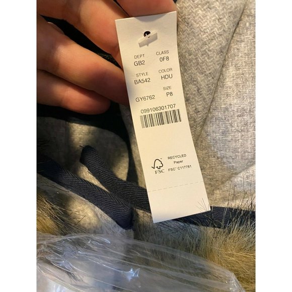 J.Crew $398 Petite Summit Parka Italian Stadium Cloth Wool Dusk Gray Sz P8 BA542 - Picture 6 of 7